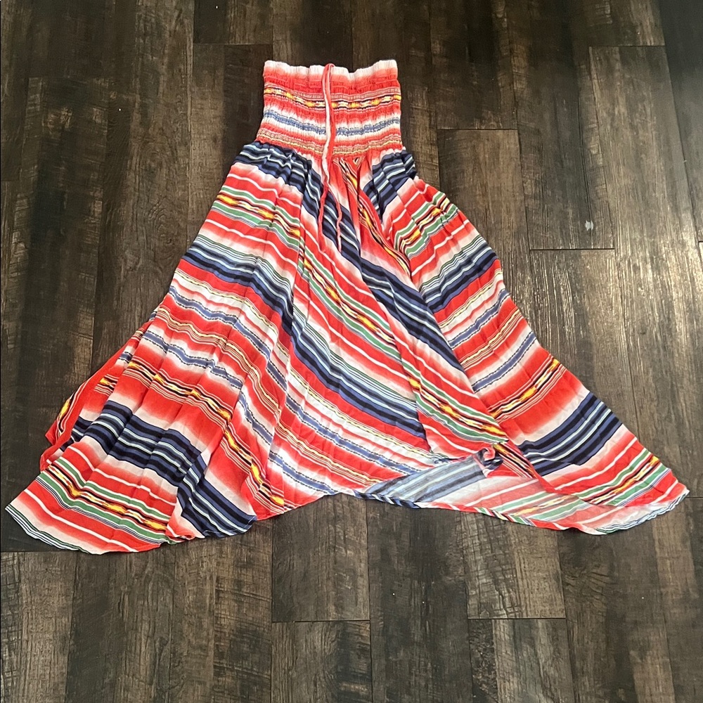 Philosophy Colorful Striped Maxi Skirt